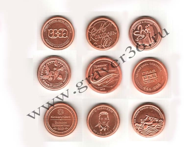 Образцы монет сувенирных монет
